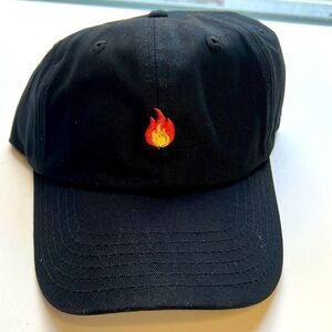 FIRE Black Adjustable Hat Ball Cap